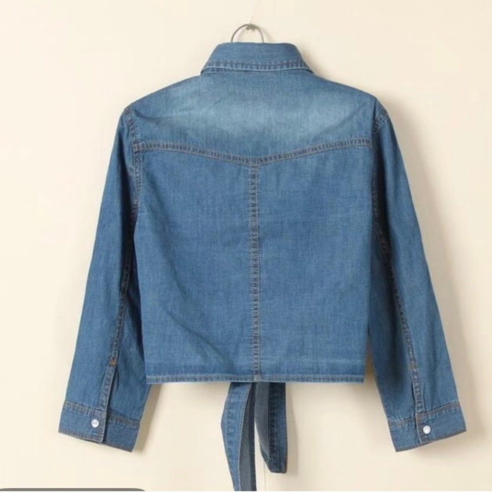 Denim Blue Women's crop top